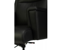 Кресло руководителя Бюрократ _DUKE черный кожа крестовина металл/дерево-foto6