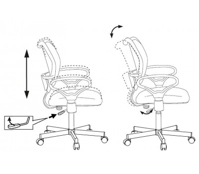 Кресло Бюрократ CH-799M черный сиденье черный TW-11 сетка/ткань крестовина металл Кресло Бюрократ CH-799M черный сиденье черный TW-11 сетка/ткань крестовина металл