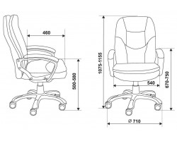 Кресло руководителя Бюрократ CH-868N слоновая кость OR-10 эко.кожа крестовина пластик-foto5