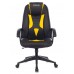 Кресло игровое Zombie VIKING-8 черный/желтый эко.кожа крестовина пластик