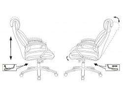 Кресло руководителя Бюрократ T-9904NSL светло-коричневый Leather Eichel кожа с подголов. крестовина металл хром-foto6