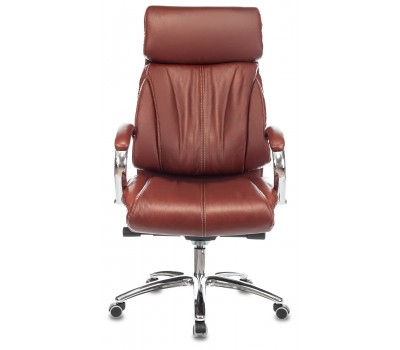 Кресло руководителя Бюрократ T-9904NSL светло-коричневый Leather Eichel кожа с подголов. крестовина металл хром