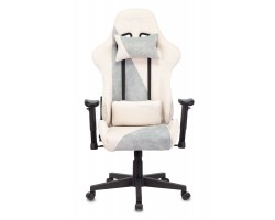 Кресло игровое Zombie VIKING X Fabric белый/серо-голубой с подголов. крестовина пластик-foto2