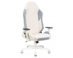 Кресло игровое Zombie EPIC PRO Fabric белый/серо-голубой с подголов. крестовина пластик пластик белый-foto12