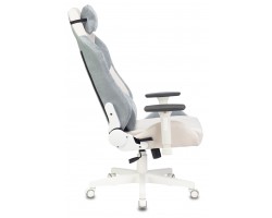 Кресло игровое Zombie EPIC PRO Fabric белый/серо-голубой с подголов. крестовина пластик пластик белый-foto5