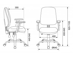 Кресло Бюрократ T-620SL черный TW-11 крестовина металл хром-foto6