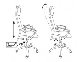 Кресло руководителя Бюрократ KB-6N черный TW-01 сиденье красный 38-410 сетка/ткань с подголов. крестовина металл хром-foto7
