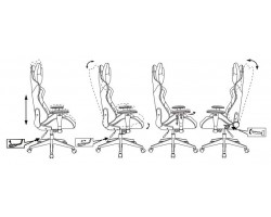 Кресло игровое Zombie VIKING 5 AERO черный/синий эко.кожа с подголов. крестовина пластик-foto14