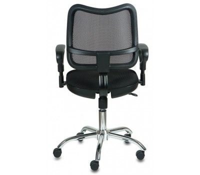 Кресло Бюрократ CH-799SL черный сиденье черный TW-11 сетка/ткань крестовина металл хром Кресло Бюрократ CH-799SL черный сиденье черный TW-11 сетка/ткань крестовина металл хром