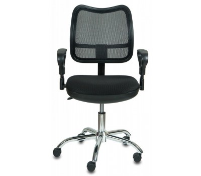 Кресло Бюрократ CH-799SL черный сиденье черный TW-11 сетка/ткань крестовина металл хром Кресло Бюрократ CH-799SL черный сиденье черный TW-11 сетка/ткань крестовина металл хром