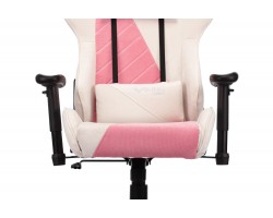 Кресло игровое Zombie VIKING X Fabric белый/розовый с подголов. крестовина пластик-foto6