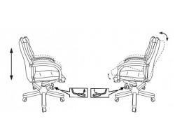 Кресло руководителя Бюрократ T-9927WALNUT-LOW черный кожа низк.спин. крестовина металл/дерево-foto7