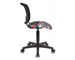 Кресло детское Бюрократ CH-296NX черный сиденье черный черепа сетка/ткань крестовина пластик-foto3