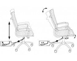 Кресло руководителя Бюрократ CH-883 черный эко.кожа крестовина металл хром-foto6