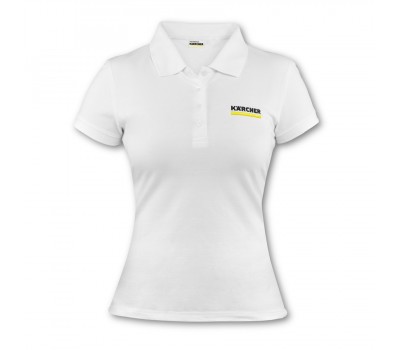 Женское Поло, Белое, Размер S