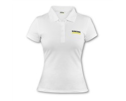 Женское Поло, Белое, Размер M