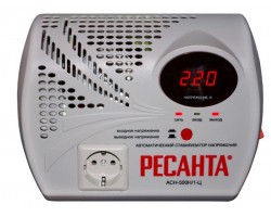 Стабилизатор напряжения серии LUX РЕСАНТА АСН-500Н/1-Ц